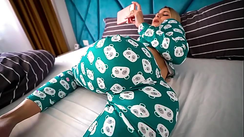 step sister caught watching porn and helped to have orgasms - beg for creampie