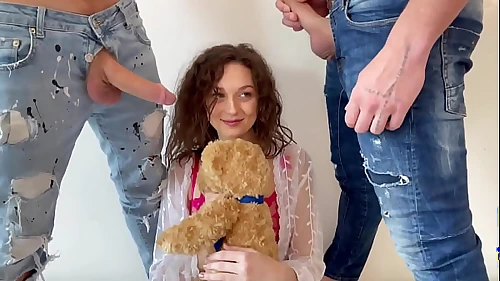 18 Years Old and She Asks Us to Dominate Her Sexually Between 2 Men